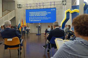 Primer Encuentro para la Recuperación de Gran Canaria con los agentes económicos y sociales de la isla (Foto Acfi Press)