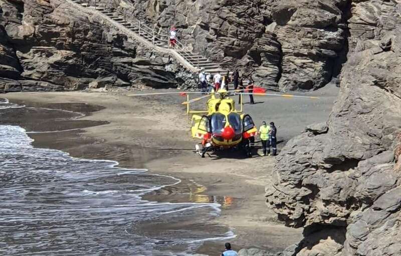 Momento del rescate (Foto TA)