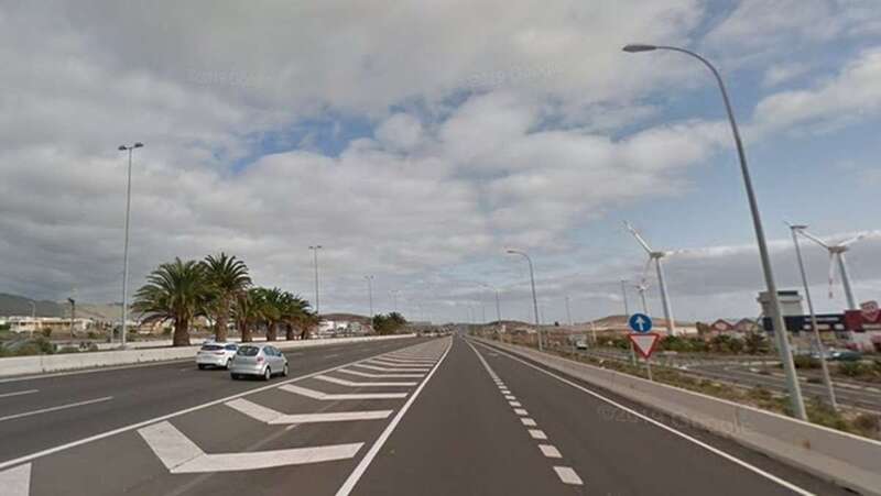 La autovía GC-1 a la altura de Arinaga (Foto TA)