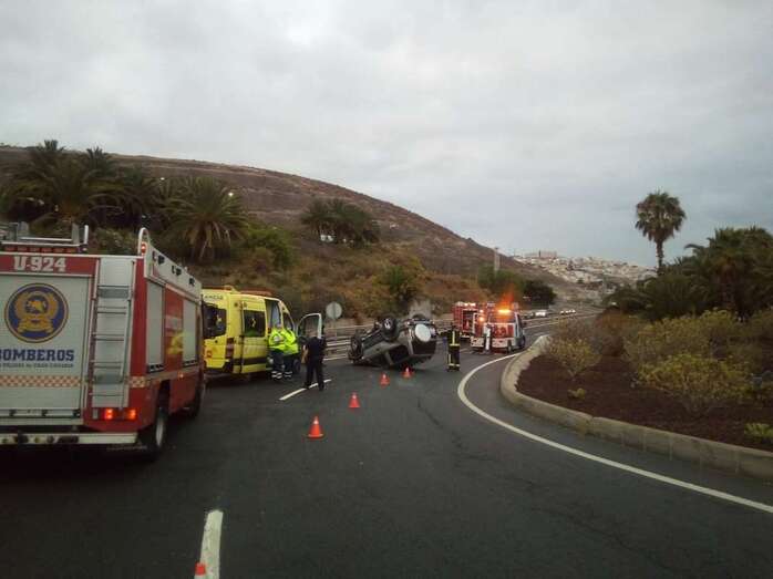 Imagen del vuelco (Foto PLLPGC)