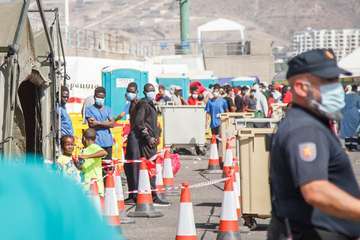  El juez que tutelaba el CIE denuncia las condiciones inhumanas de los inmigrantes en Arguineguín/Acfi Press.