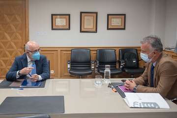 Reunión de Antonio Morales con el presidente del Gobierno canario, Ángel Víctor Torres/TA.