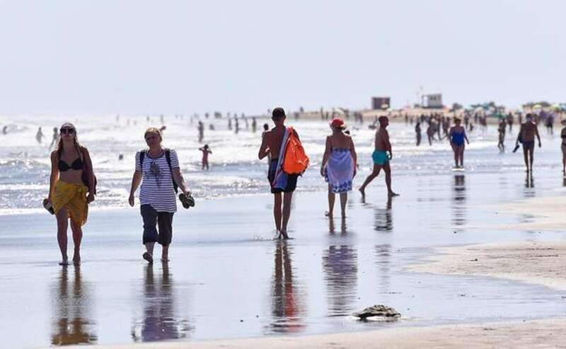 Imagen de la playa de Maspalomas este sábado/Juan Carlos Alonso/C7.