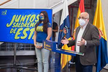 Presentación de la campaña de sensibilización de los jóvenes grancanarios/TA.