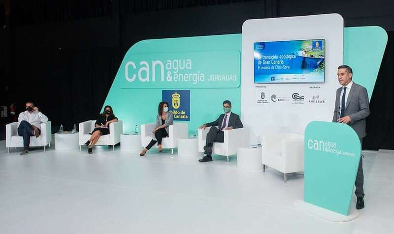 Momento de la jornada La transición ecológica de Gran Canaria, el modelo Chira-Soria/TA.