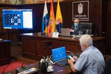 Pleno de Debate del Estado de la Isla, este jueves en el Cabildo grancanario/TA y Acfi Press.