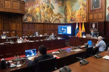 Pleno de Debate del Estado de la Isla, este jueves en el Cabildo grancanario/TA y Acfi Press.