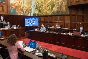 Pleno de Debate del Estado de la Isla, este jueves en el Cabildo grancanario/TA y Acfi Press.