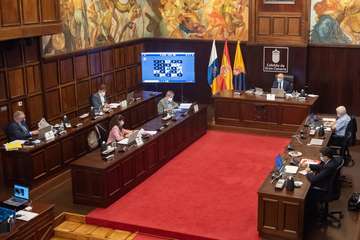 Pleno de Debate del Estado de la Isla, este jueves en el Cabildo grancanario/TA y Acfi Press.