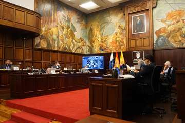 Pleno de Debate del Estado de la Isla, este jueves en el Cabildo grancanario/TA y Acfi Press.