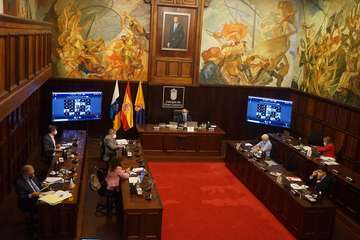 Pleno de Debate del Estado de la Isla, este jueves en el Cabildo grancanario/TA y Acfi Press.
