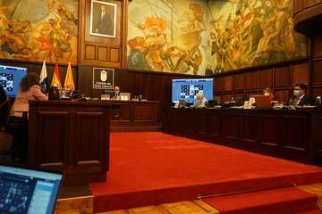Pleno de Debate del Estado de la Isla, este jueves en el Cabildo grancanario/TA y Acfi Press.