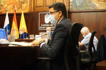 Pleno de Debate del Estado de la Isla, este jueves en el Cabildo grancanario/TA y Acfi Press.