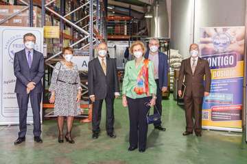 Visita de la reina Sofia al Banco de Alimentos de Las Palmas de Gran Canaria/Acfi Press.