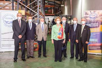 Visita de la reina Sofia al Banco de Alimentos de Las Palmas de Gran Canaria/Acfi Press.