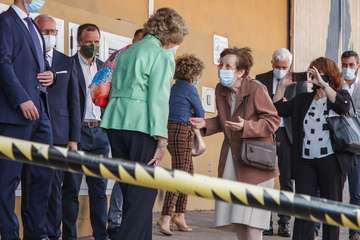 Visita de la reina Sofia al Banco de Alimentos de Las Palmas de Gran Canaria/Acfi Press.