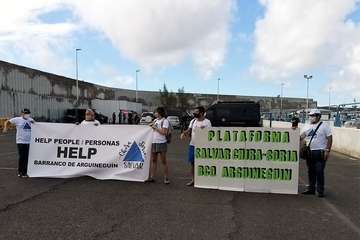 Visita del ministro de Interior al muelle de Arguineguín/TA/Acfi Press.