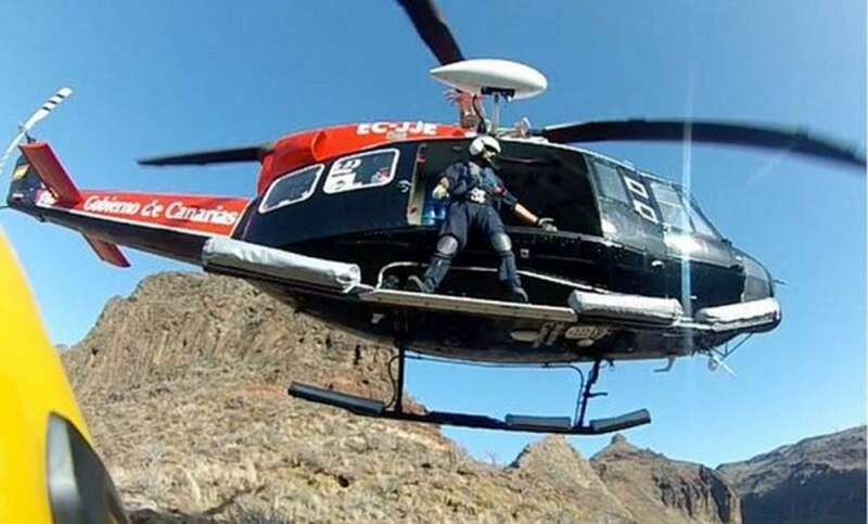 Un helicóptero del GES/TA.