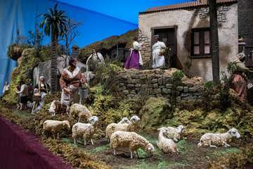 El Belén del Cabildo homenajea la vitalidad del campo de Gran Canaria de hace un siglo/TA.