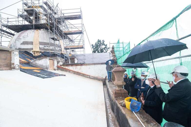 Las obras acaban de comenzar y hoy fueron recorridas por el presidente del Cabildo de Gran Canaria, Antonio Morales, y el consejero de Presidencia, Teodoro Sosa/TA.