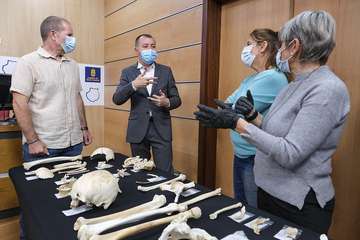 El Cabildo recupera 10.000 huesos de aborígenes en el yacimiento de los Canarios/TA.