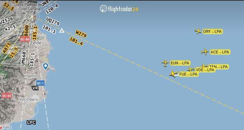 Información de Controladores Aéreos sobre el incidente/TA.