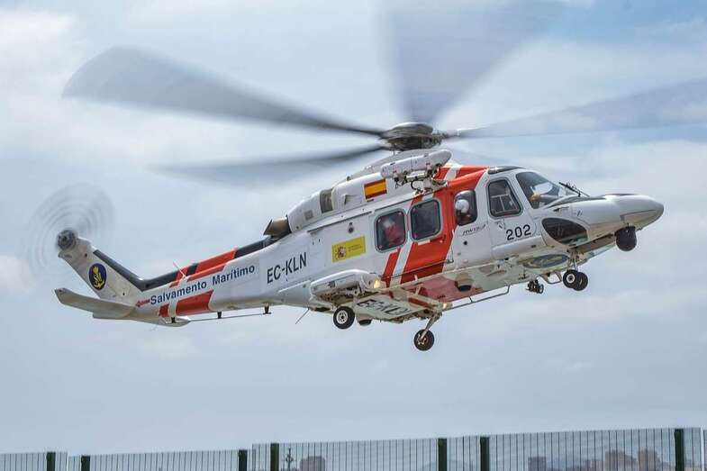 Imagen de archivo del helicóptero de Salvamento Marítimo (Foto Antonio Rodríguez)