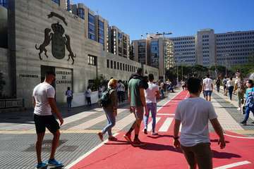 Protesta por el cierre de los gimnasios durante la fase 3 de la alerta sanitaria/Acfi Press.