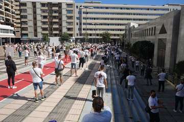 Protesta por el cierre de los gimnasios durante la fase 3 de la alerta sanitaria/Acfi Press.