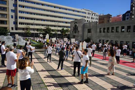 Protesta por el cierre de los gimnasios durante la fase 3 de la alerta sanitaria/Acfi Press.