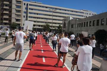 Protesta por el cierre de los gimnasios durante la fase 3 de la alerta sanitaria/Acfi Press.