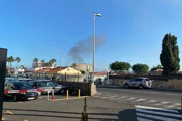 Incendio en el CC Plaza de Playa del Inglés/TA.