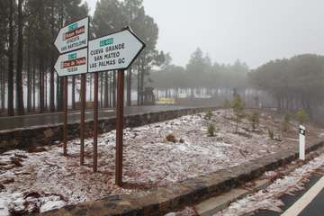 Nevada en la cumbre grancanaria/TA y Acfi Press.