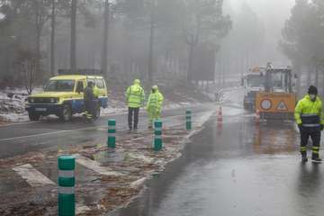 Nevada en la cumbre grancanaria/TA y Acfi Press.
