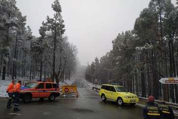 Nevada en la cumbre grancanaria/TA y Acfi Press.