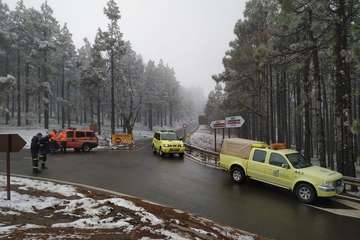 Nevada en la cumbre grancanaria/TA y Acfi Press.