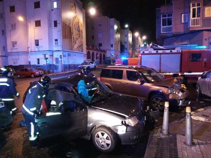 Imagen del accidente/Policía Local de LPGC.