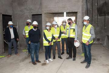 El presidente del Cabildo visita las obras de rehabilitación del Hotel Gloria Palace San Agustín/TA.