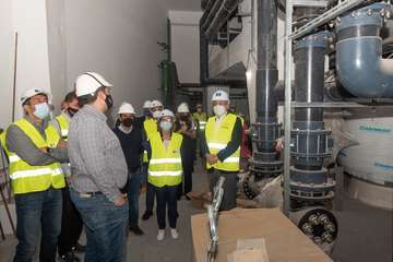 El presidente del Cabildo visita las obras de rehabilitación del Hotel Gloria Palace San Agustín/TA.