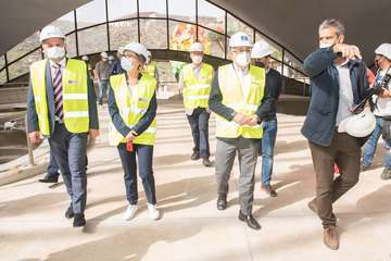 El presidente del Cabildo visita las obras de rehabilitación del Hotel Gloria Palace San Agustín/TA.