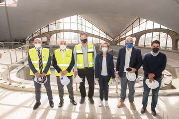 El presidente del Cabildo visita las obras de rehabilitación del Hotel Gloria Palace San Agustín/TA.