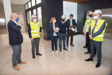 El presidente del Cabildo visita las obras de rehabilitación del Hotel Gloria Palace San Agustín/TA.