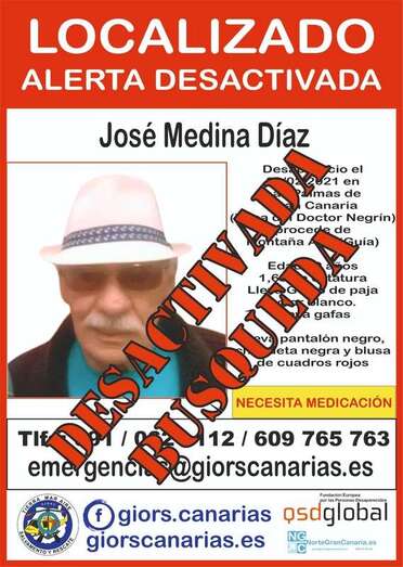 Desactiva la búsqueda de José Medina/TA,