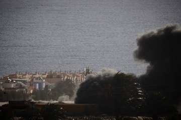  Incendio en una nave industrial de El Burrero, visible desde Telde/TA y Jessica Santana.