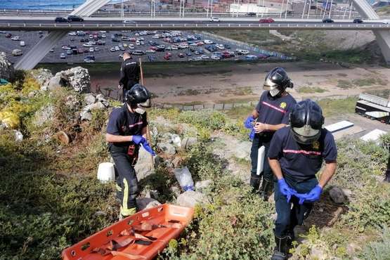  Rescatado sin vida el cuerpo de una persona en una cueva de El Rincón/Bomberos de LPGC.