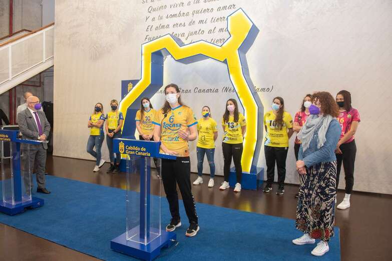 Iara Grosso durante su intervención en el acto convocado por el Cabildo de Gran Canaria/TA.