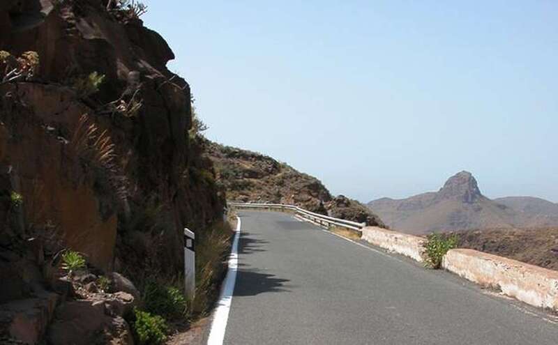 Imagen de la carretera GC-550 en las inmediaciones de Temisas/C7.