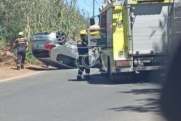 Grave vuelco de un vehículo en Gran Canaria/TA.