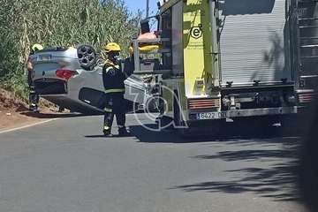Grave vuelco de un vehículo en Gran Canaria/TA.