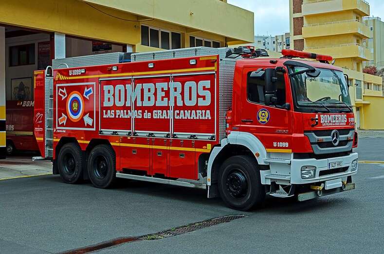 Unidad de los bomberos de LPGC/TA.